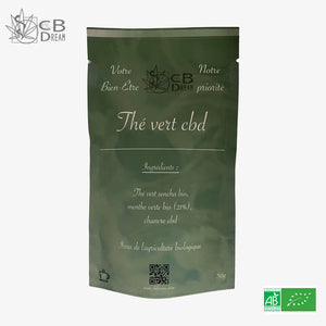 Thé vert sencha au chanvre CBD